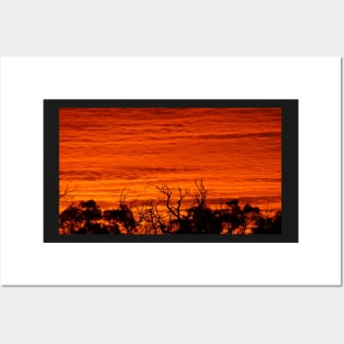 Sunset at Magpie Springs - South Australia Posters and Art